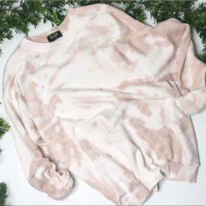 Caramel Tie-Dye Crewneck